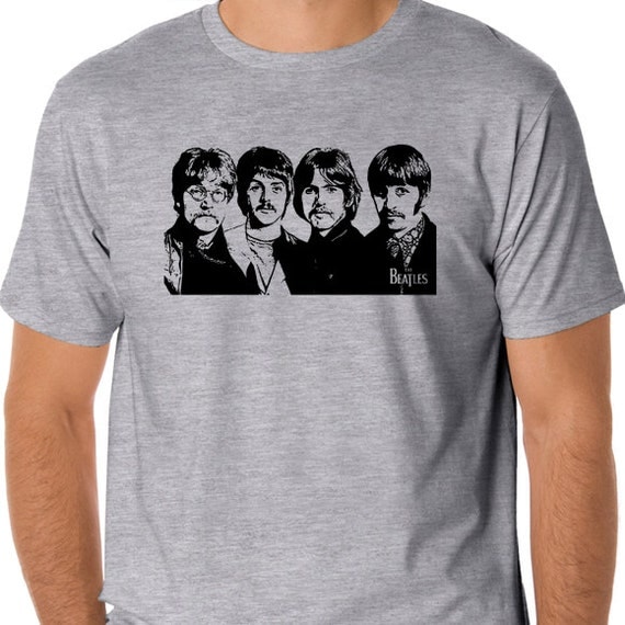 Vintage Beatles Fab Four Adult Unisex T-Shirt Extremely