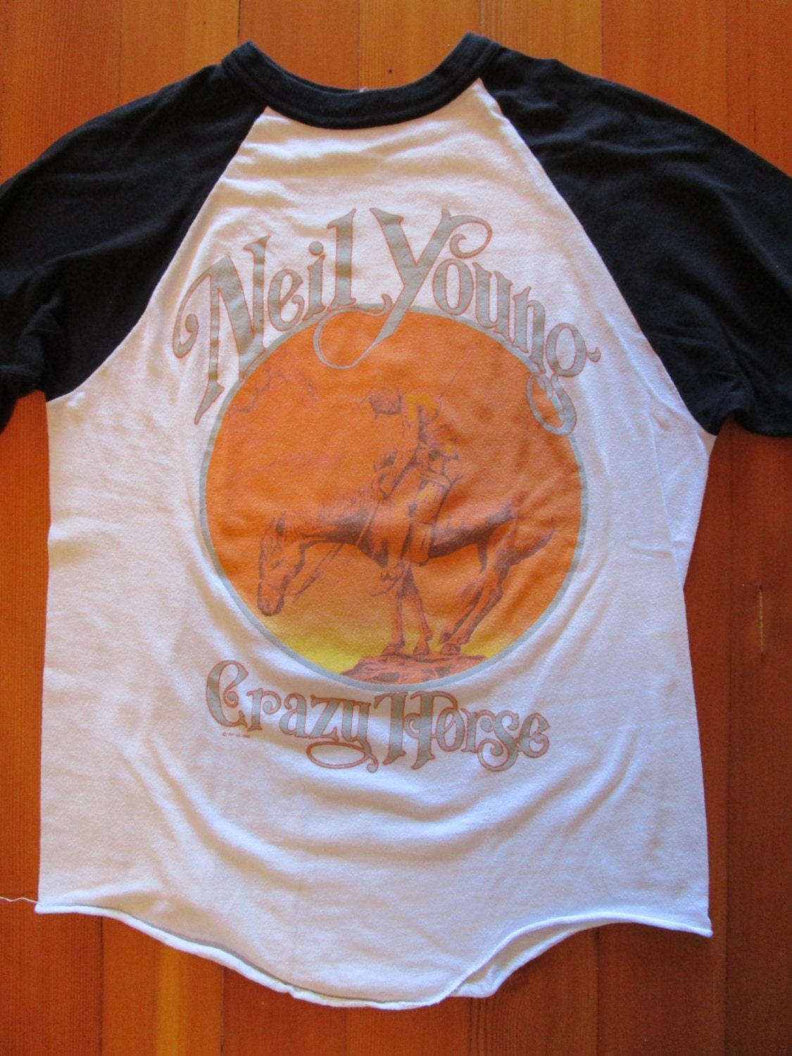 Vintage Neil Young Tour Shirt 1987 North American Tour Crazy