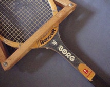 Raquette De Tennis Vintage BJORN BORG BANCROFT En Bois - Modèle Tournoi, Occasion