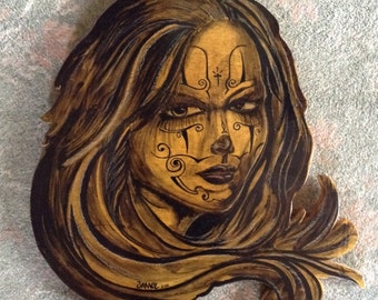 Tattooed lady wall art