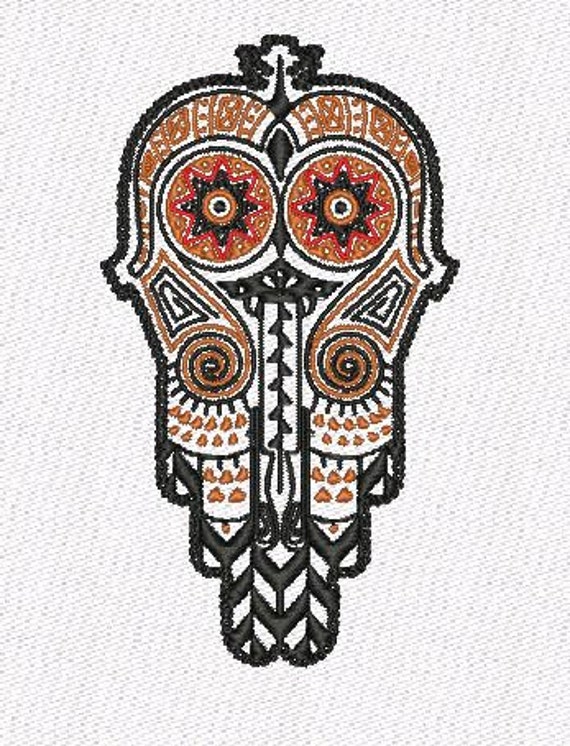 Ethnic africa machine embroidery designs