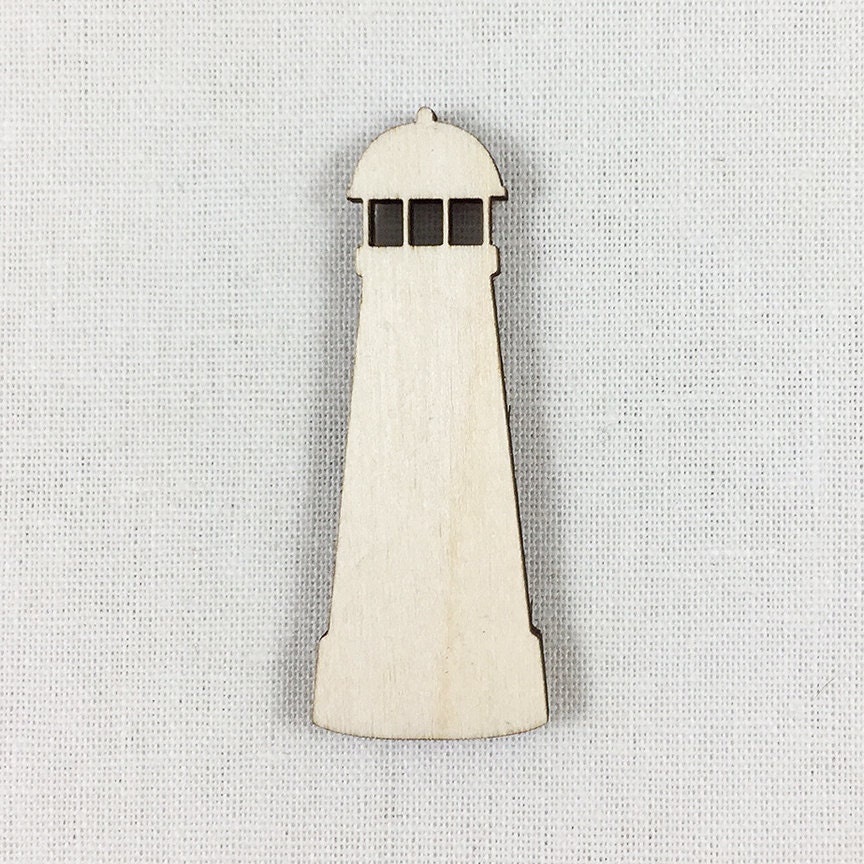 Wood Lighthouse Shape Unfinished Wood Lighthouse Laser Cut