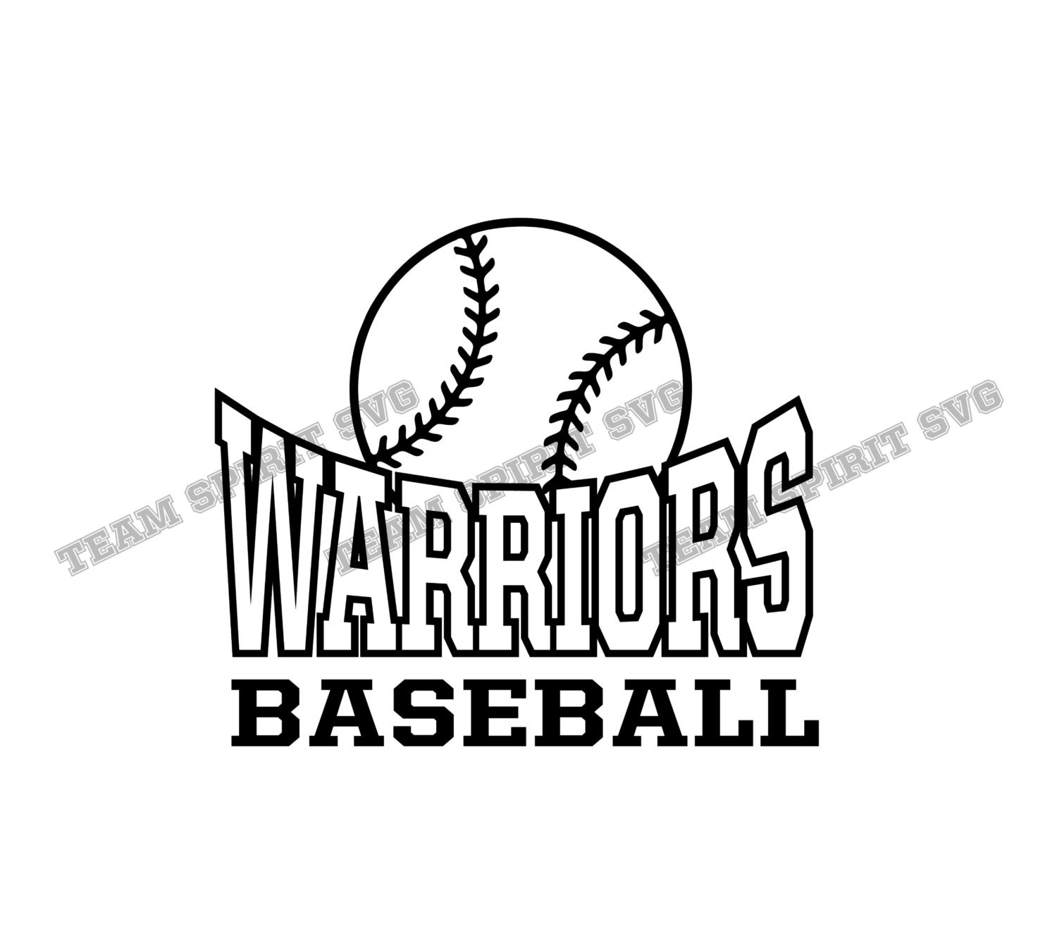 Download Warriors Baseball Download Files SVG DXF EPS Silhouette