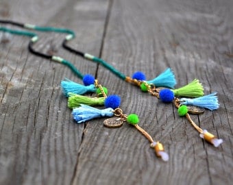 SHADES OF BLUE shadeloops // eyeglass chain, eyeglass holder, cordones de gafas, eyeglass holder, glasses chain, brillenkette, shadeloops