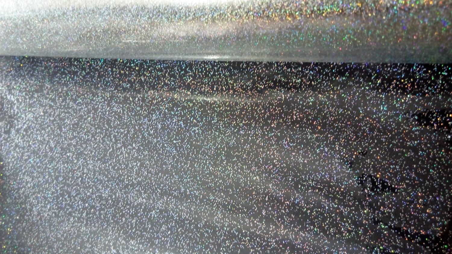 A4 Clear Rainbow Glitter PVC See Through Vinyl Holographic