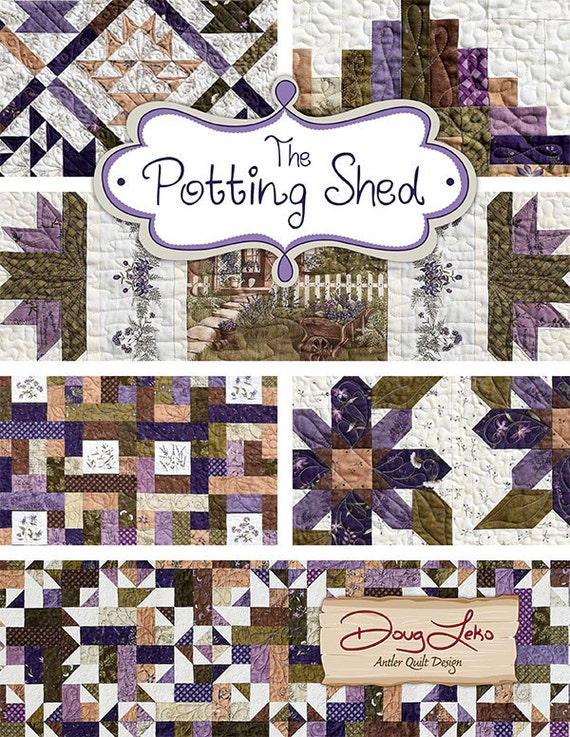 The Potting Shed Table Topper Quilt KIT + Quilt BOOK 