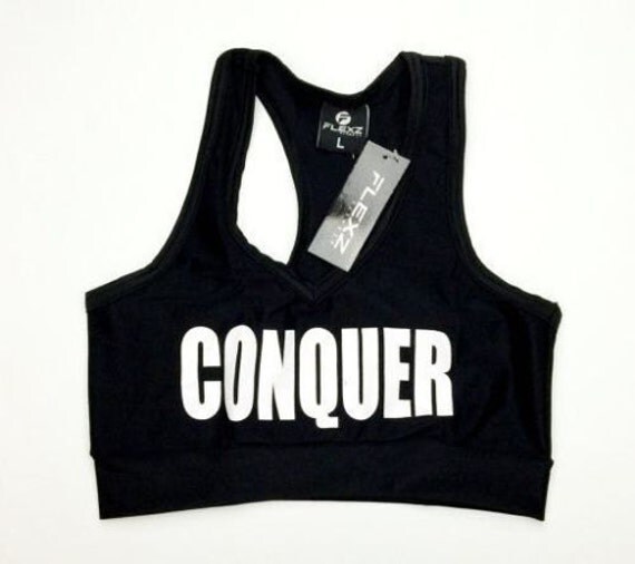 CONQUER Sports Gym bra for Crossfit Fitness Bodybuilding