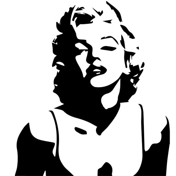 Download SVG Marilyn Silhouette file Marilyn Monroe eps files