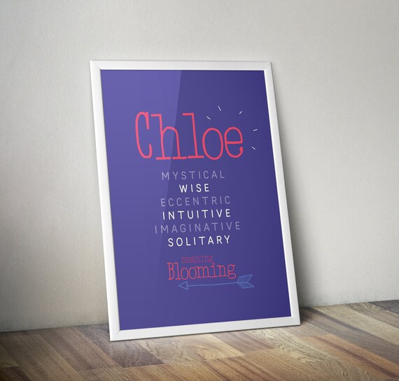 Chloe New mother gift Chloe meaning my name by CKRCreative ...