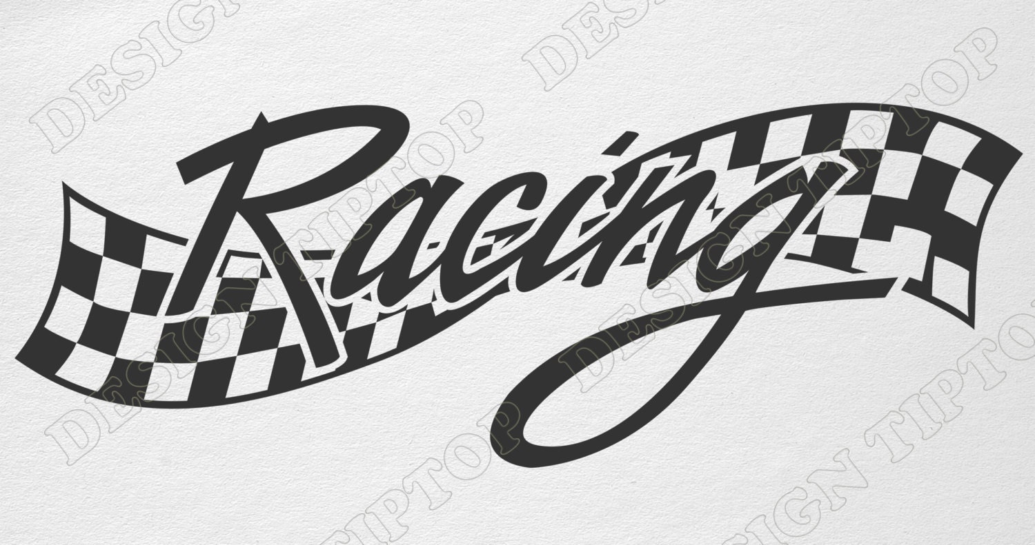 download racing flag decal