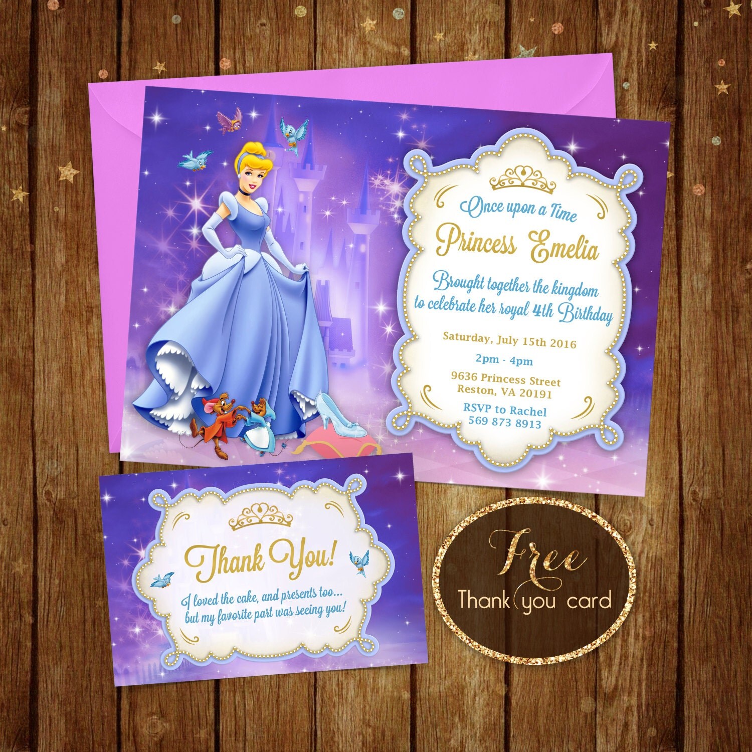 Cinderella Invitation Printable Cinderella Invitation