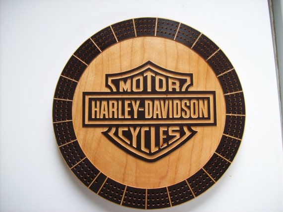 Harley Cribbage Board By Torchtec On Etsy