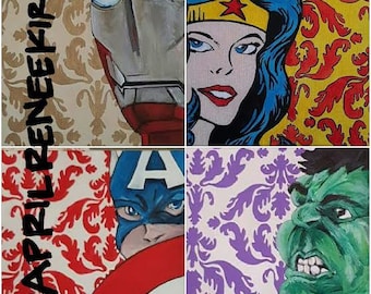Avengers! Captain America, Iron Man, or the Incredible Hulk - Multiple Prints Available