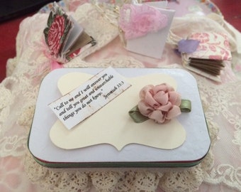 Altered tin turned Prayer Box