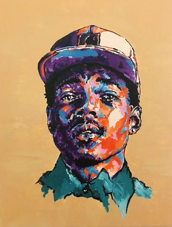 Chance The Rapper Painting by ZaahirarihelGallery on Etsy