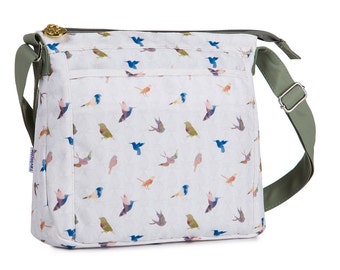 TaylorHe Shoulder Bag Handbag Cross Body Bag Beautiful Birds.