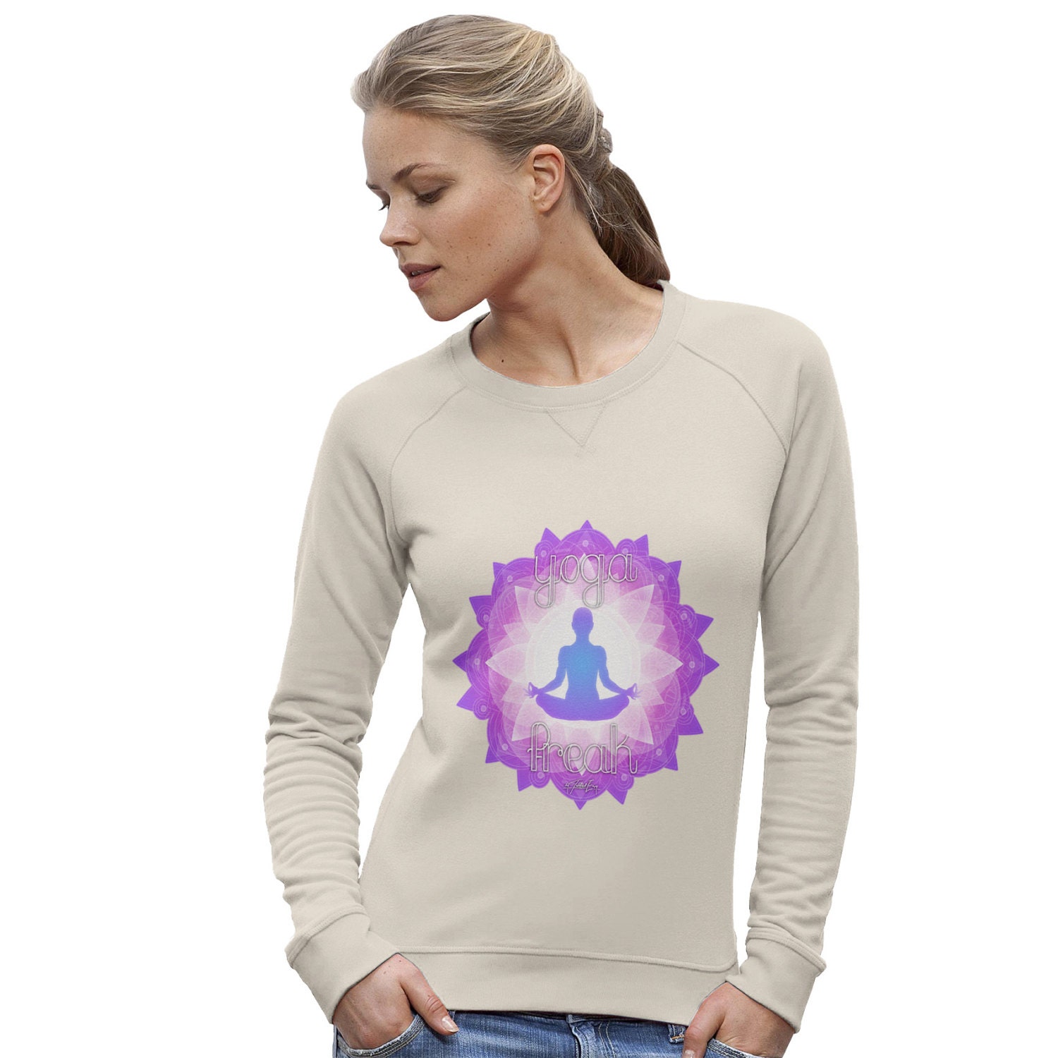 Women's Yoga Freak Sweatshirt by TEapparel on Etsy