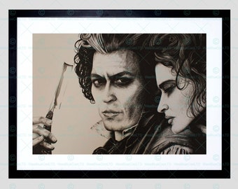 Sweeny Todd Johnny Depp Framed Art Print By W.Maguire F12X10617