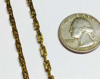 Vintage Brass Chain Necklace - 2 Pieces - #270