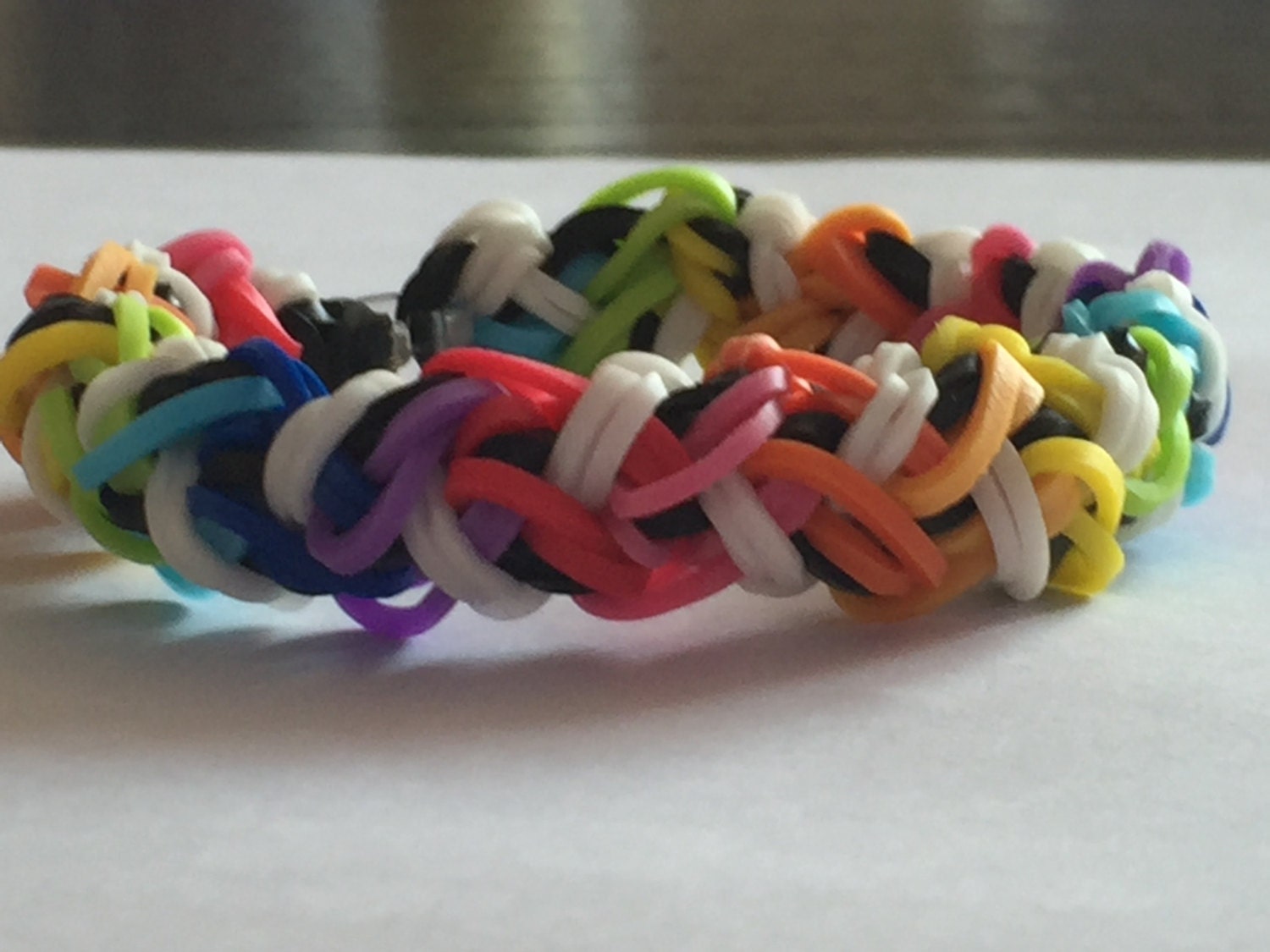 Zig Zag Braid Rainbow Loom Bracelet By Milesrainbowloom On Etsy