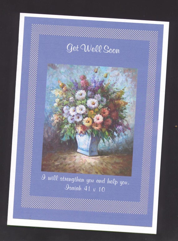 Get Well Card Christian Handmade by SCRIPTUREGIFTSCrafts on Etsy
