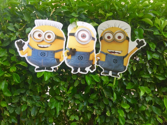 Minions Large Cutout by LovelyPartyStudio on Etsy