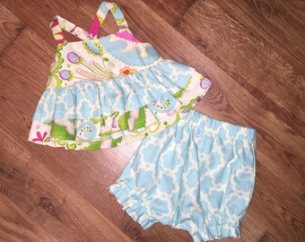 Ruffle Tank Top And Bloomers