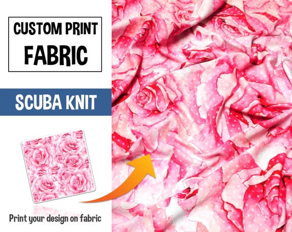 Custom Print Fabric Scuba Knit Fabric Design by FabricGodmothers