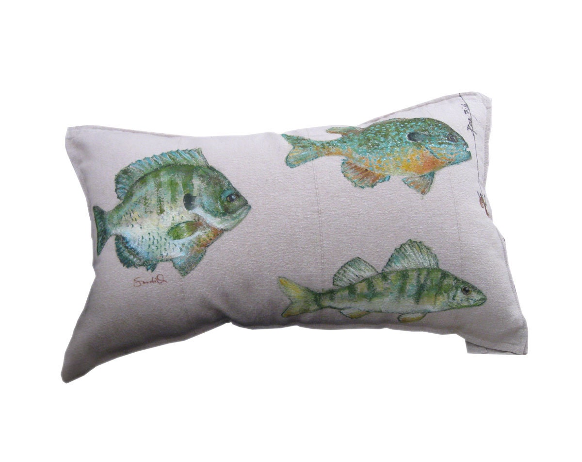 PANFISH PILLOW COVER Decorative Fish Pillow Sham