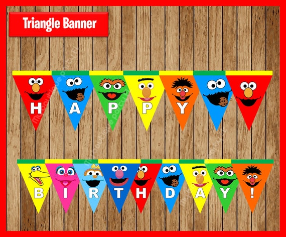 Sesame Street Banner Template