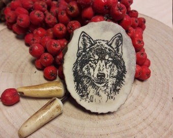 Wolf Necklace, Mens Bolo Tie Wolf, Wolf Pendant, Western Necklace, Cowboy Bolo Tie, Horn Necklace, Bolo Necklace