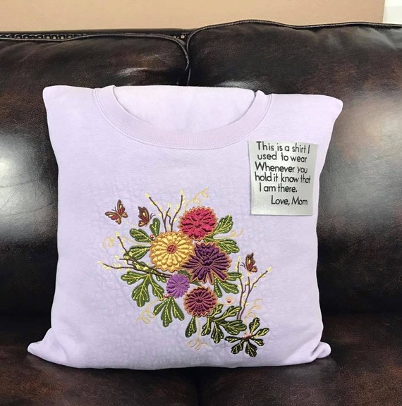 Memory Pillow made from loved one's sweat by SewnIntoMemories