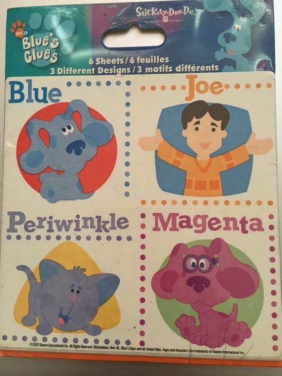 nick jr blues clues stickers