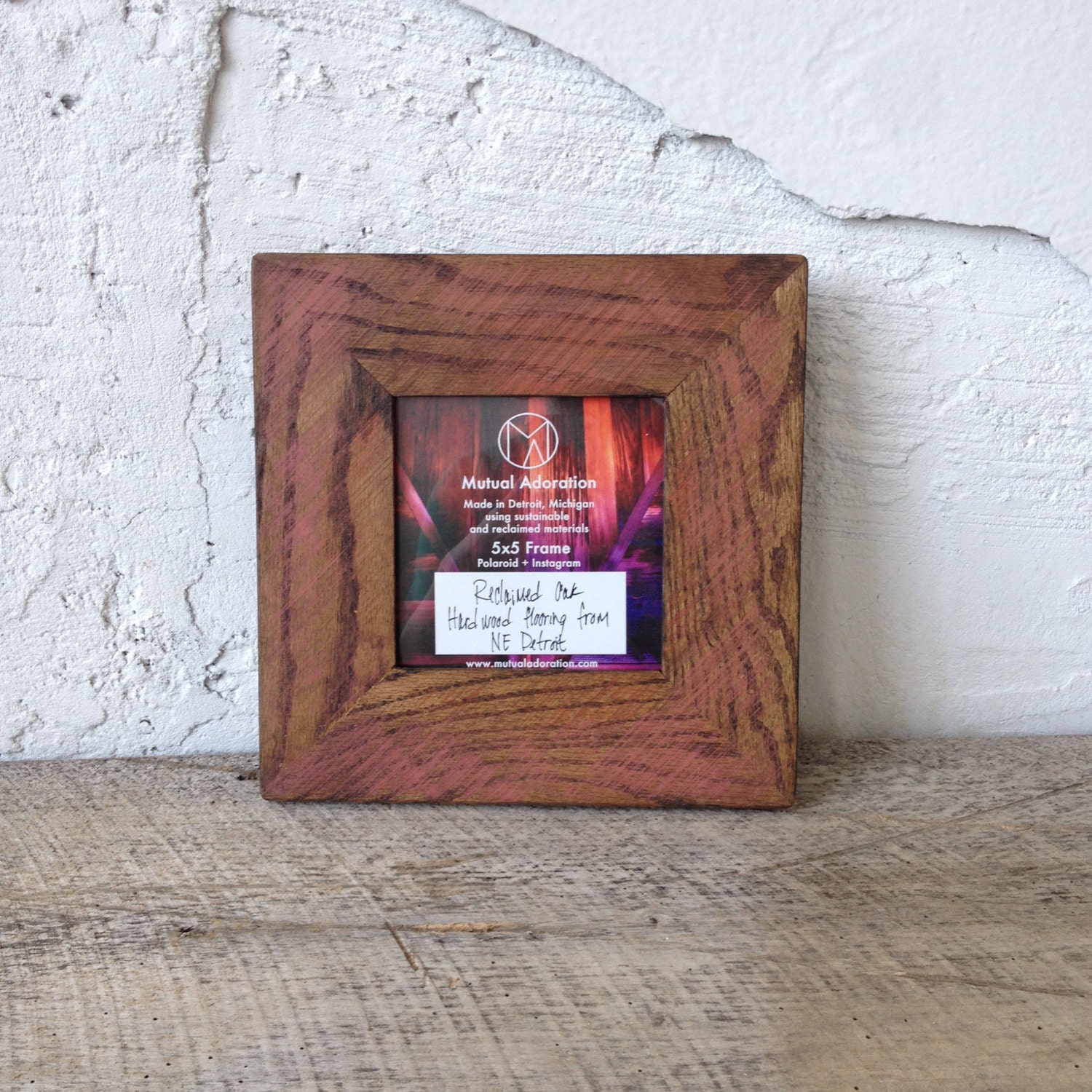 5x5 Picture Frame Reclaimed Wood Frame Square Photo Frame