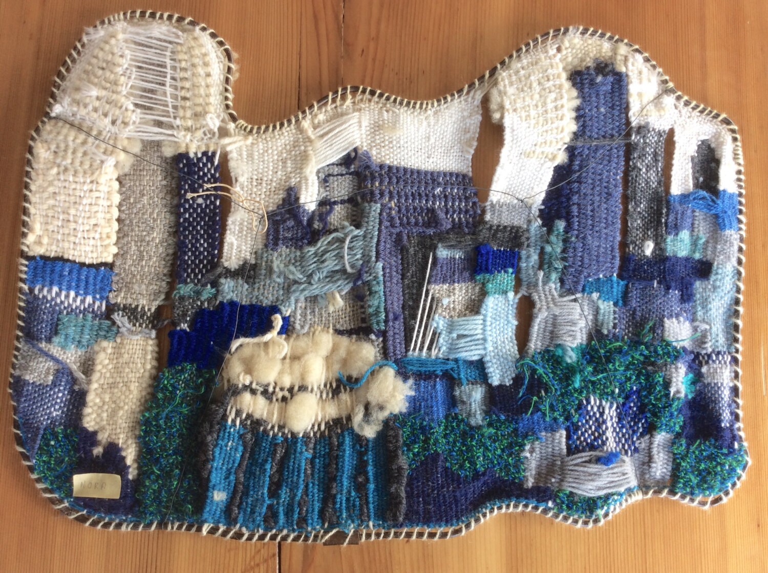 RESERVED Textile Wall Hanging. Large Woven Wool Tapestry.