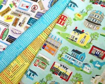 Stars Hollow Fabric, 7 Fat Quarters-- Gilmore Girls Inspired
