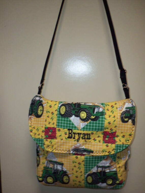 John Deere tractor diaper bag New Messenger by designsbykeri4u