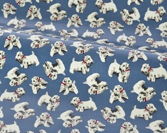 4237 - Cath Kidston Billie (Pale Blue) Oilcloth Waterproof Fabric - 28 Inch (Width) x 17 Inch (Length)