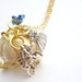 Cinderella Necklace Princess Carriage Locket Charm Pumpkin
