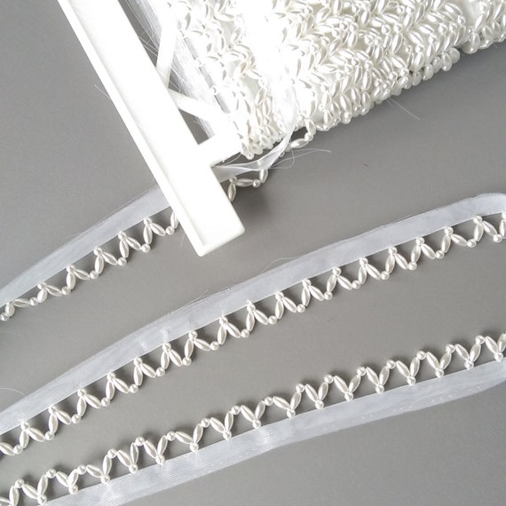 White Pearl Trim by the yard Pearl Piping Pearl Edging
