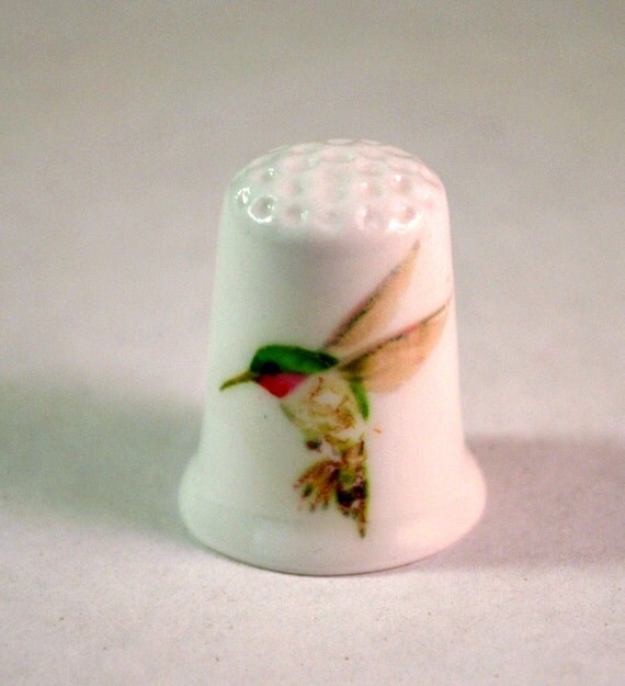 Collectible Thimbles China Thimble Handmade by polymerclaybeads
