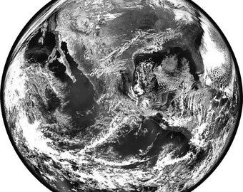 planet earth astronomy printable art image digital download art prints printable poster space satellite image black and white art