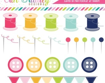 Sewing Clipart, Commercial Use Clip Art Graphics
