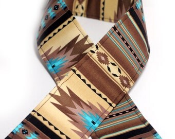 SLR- DLSR- Camera Strap Cover - Sepia Indian - Tucson