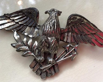 Vintage military eagle pin – Etsy