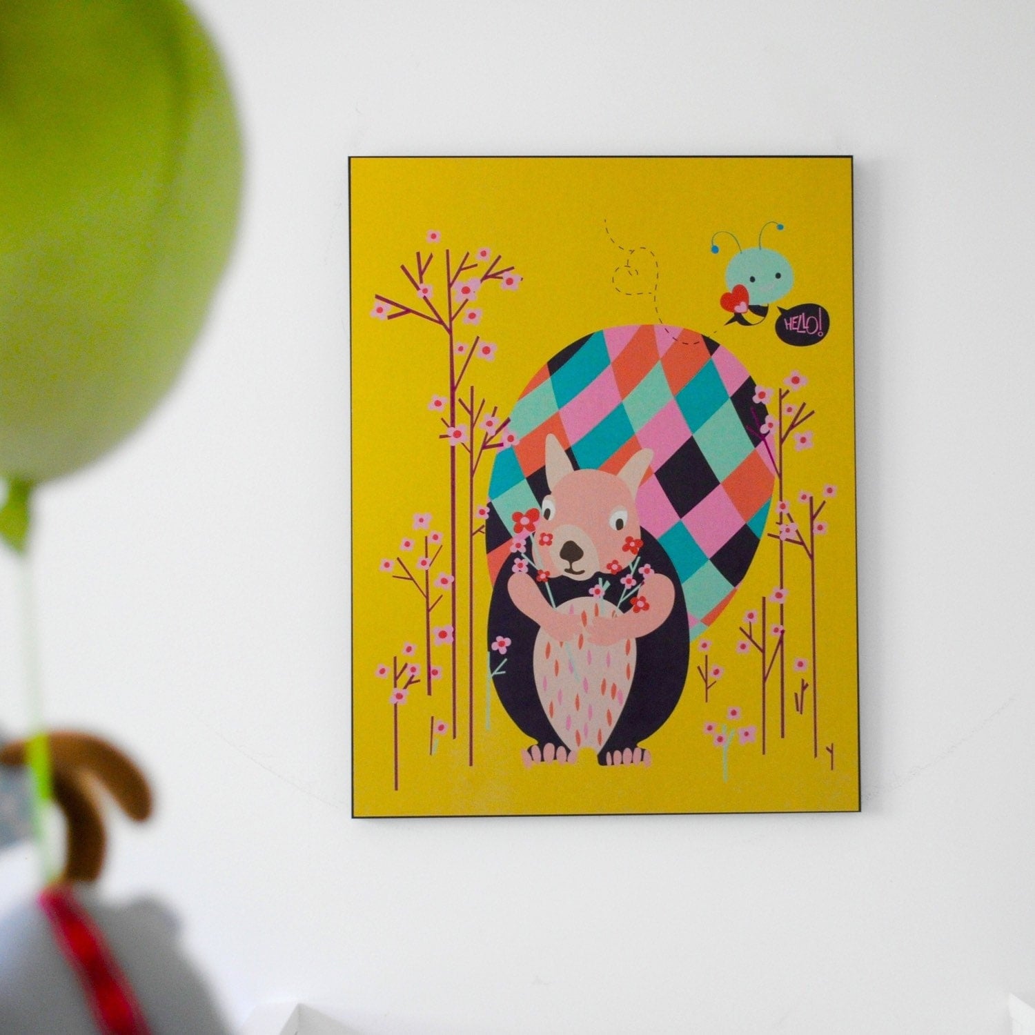 Eekhoorn kwekerij art print oh hello kwekerij van pragyak op etsy