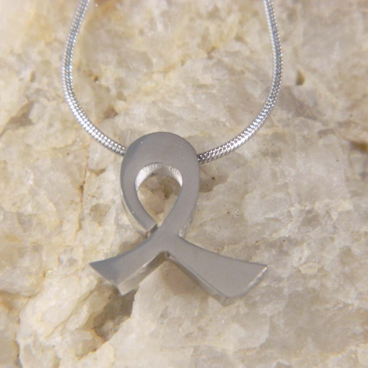 Stainless Steel Ribbon Necklace