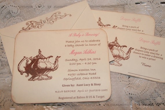 Tea Shower Invitations 9