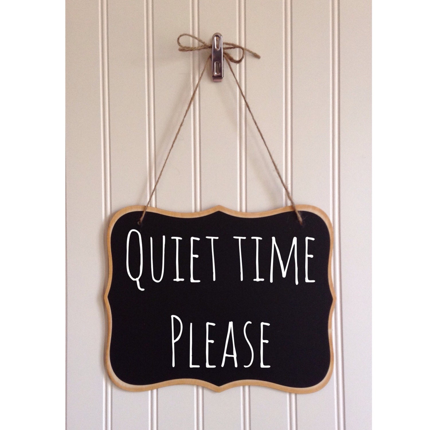 Chalkboard Hanging Sign Front Door Signage 8x10 BLANK