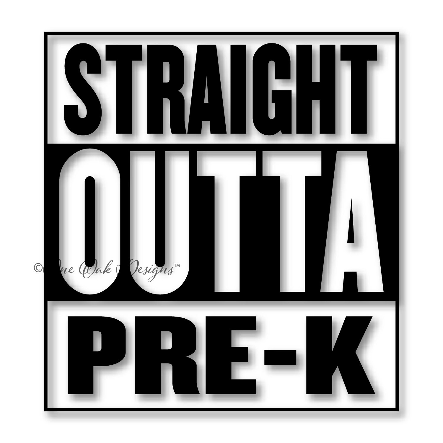 Download Straight Outta Pre-K Compton Style SVG File Vector dxf pdf eps